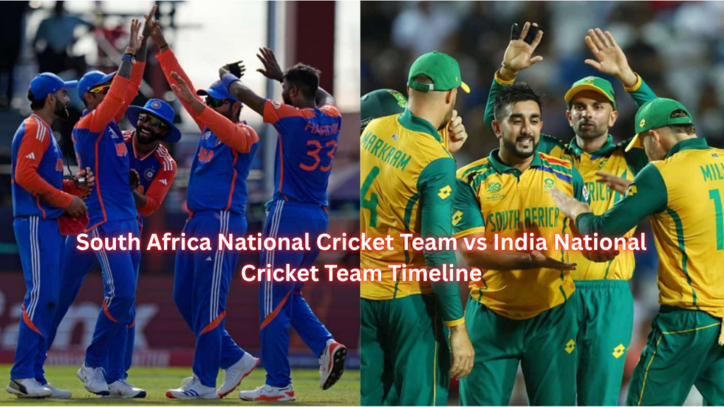 South Africa National Cricket Team vs India National Cricket Team Timeline