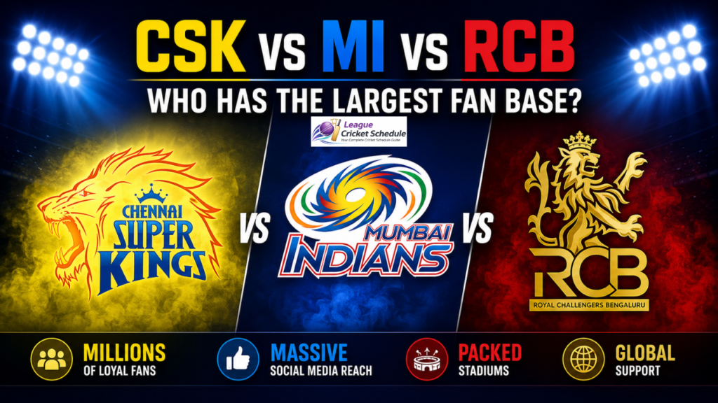 Highest Fan Following IPL Team 2026