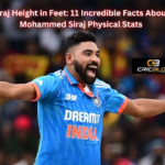 Siraj Height in Feet