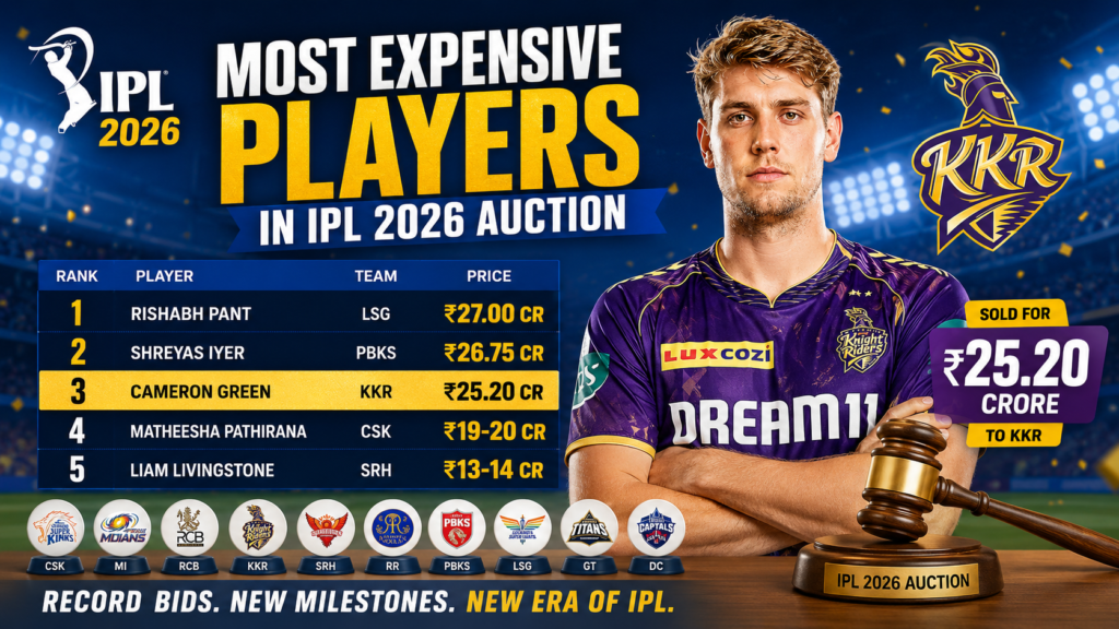Most Expensive Player in IPL 2026