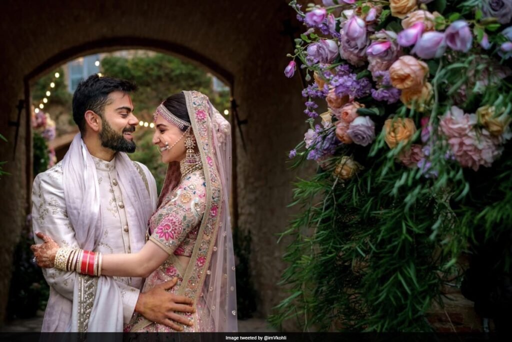 virat kohli and anushka sharma wedding photos