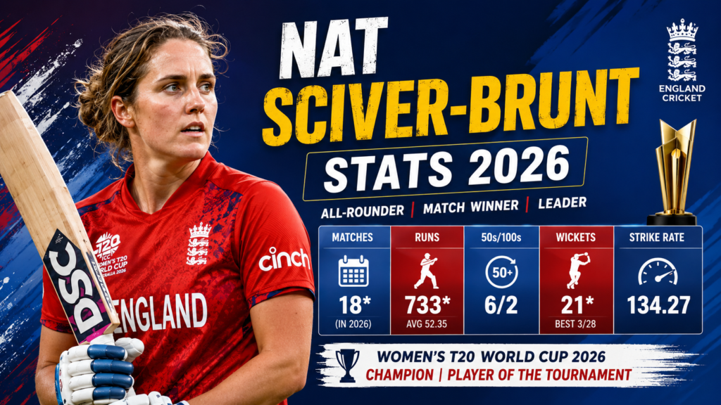 Nat Sciver-Brunt Stats 2026