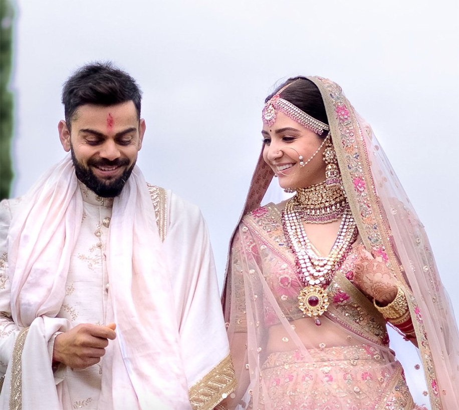 virat kohli and anushka sharma wedding photos