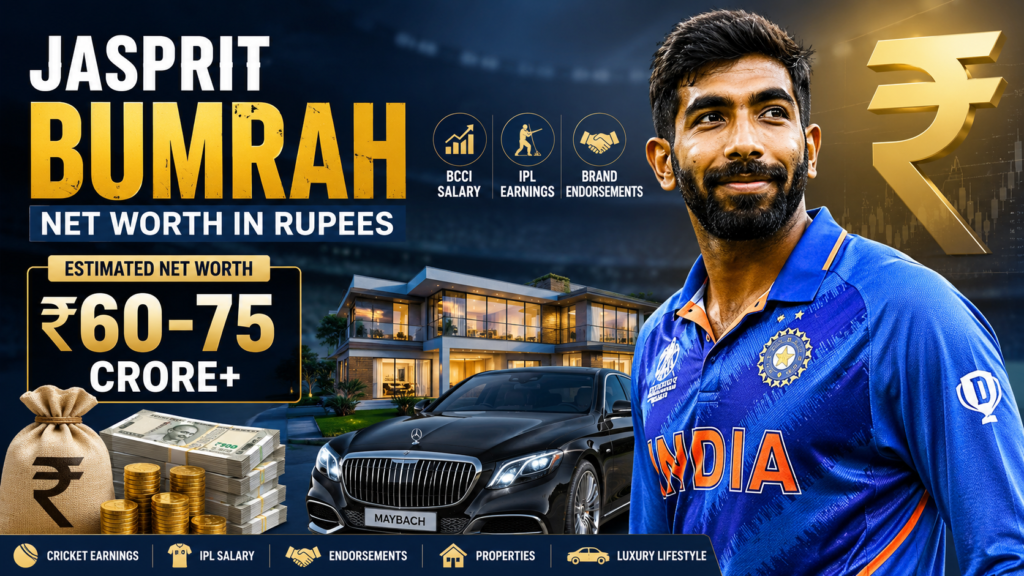 Jasprit Bumrah Net Worth in Rupees
