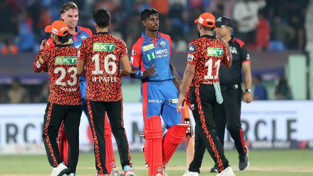 Sunrisers Hyderabad vs Delhi Capitals Timeline