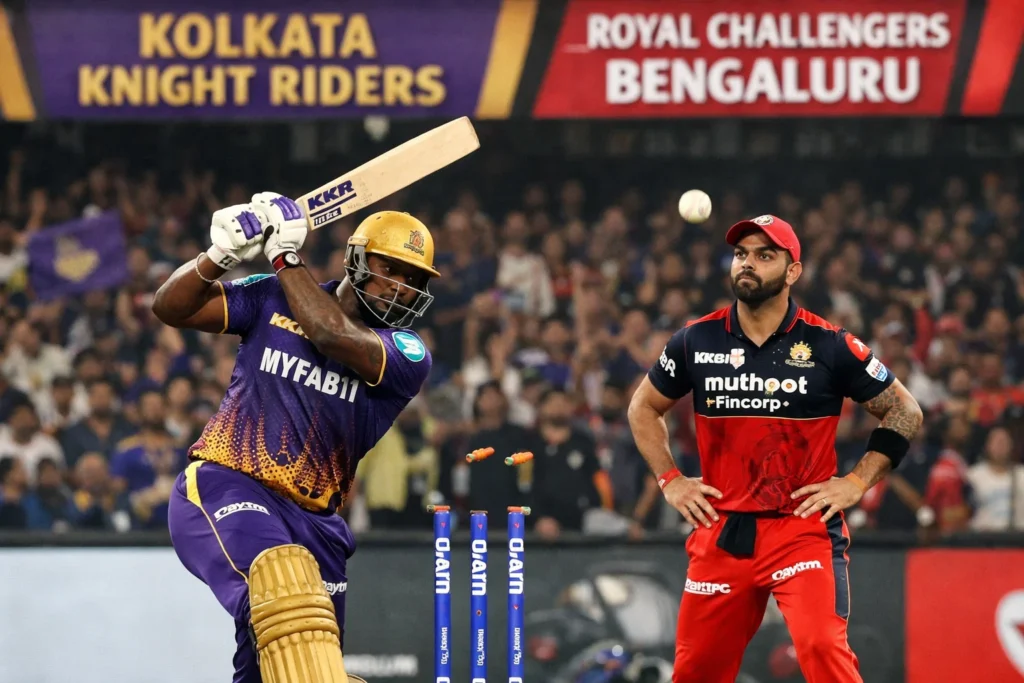 Royal Challengers Bengaluru vs Kolkata Knight Riders Timeline
