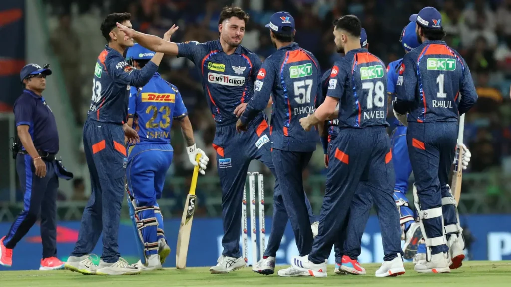 Mumbai Indians vs Lucknow Super Giants Timeline